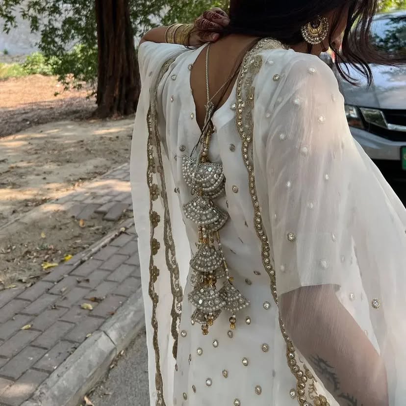 WHITE GHARARA SUIT